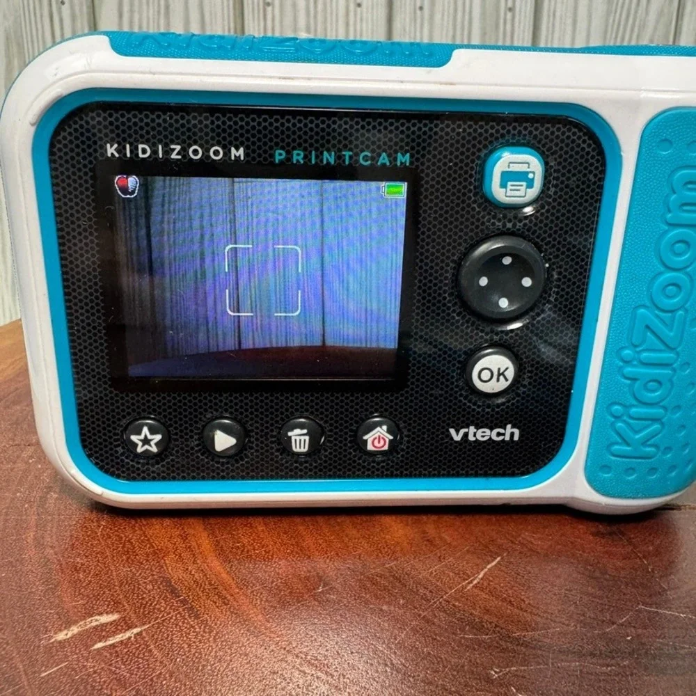 VTech KidiZoom PrintCam Digital Camera and Instant Printer Blue White 5491